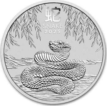 Lunar Snake BU (série III) Austrálie 2025 1 Oz
