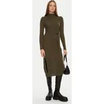 Brave Soul Úpletové šaty LKD-230MURPHYB Khaki Regular Fit S