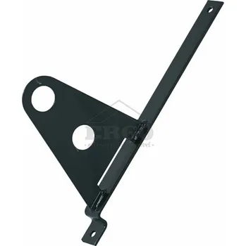 ERGO Dvouděrový držák – pro profilovanou plechovou krytinu – výška profilu 2 cm - černá