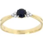 Zlatnictví U Kostela Diamantový prsten se safírem 858Y 60 4258-23604776