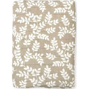 A Little Lovely Company - Mušelínová osuška XL, leaves - taupe