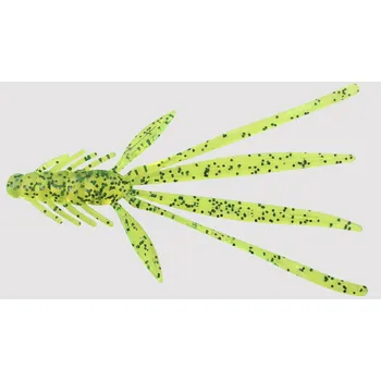 Umělá nástraha Gumová nástraha Relax Nymfa 5" 14cm Chartreuse Black Glitter Standard 5ks