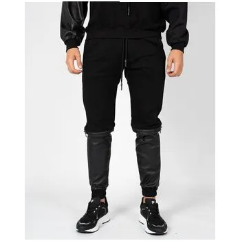 Pánské kalhoty Les Hommes Kalhoty z materiálu LBJ4001700F Černá Slim Fit XL