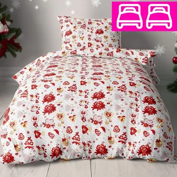 Povlečení Bavlněné povlečení LAVEN HOLIDAY 4-dílna sada 140x200 cm