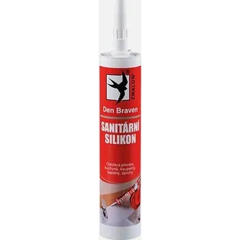 Stavebniny DEN BRAVEN Sanitární silikon 280ml bílý