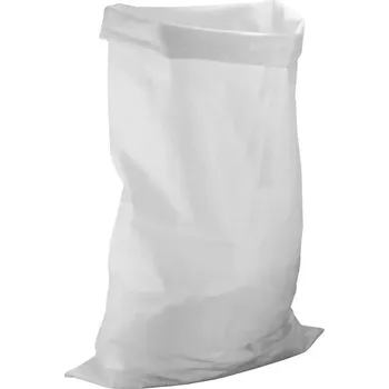 Stavební pytel PP, 65x100 cm, 65 g/m2, bílý, 110 L