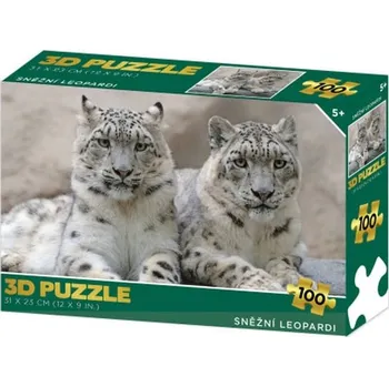 Puzzle Puzzle 3D - Sněžní leopardi