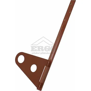 ERGO Dvouděrový držák – rovný pro neprofilovanou krytinu - cihlově červená
