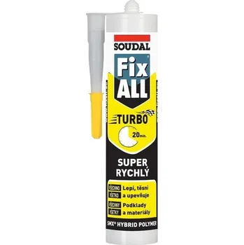 Průmyslové lepidlo SOUDAL FIX ALL TURBO bílý 290ml