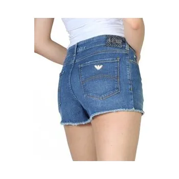 Dámské kraťasy Armani Jeans Džínové šortky C5J17 1H Modrá Slim Fit 29