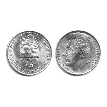 Stříbrná mince 100 Kčs Julius Fučík 100. výročí 1978