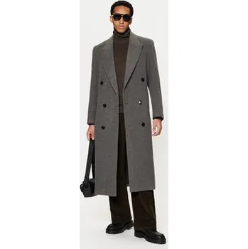 Dámský kabát AMI Paris Kabát pro přechodné období HCO317.WV0025 Šedá Regular Fit 48