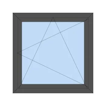 Okno Plastové okno 115x160 cm (1150x1600 mm) | antracit | jednokřídlé | pravé