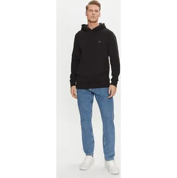 Pánská mikina Calvin Klein Jeans Mikina Woven Label Hoodie J30J327113 Černá Regular Fit XS