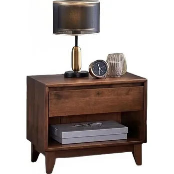 Noční stolek Noční stolek zásuvkový BAYER masiv ořech