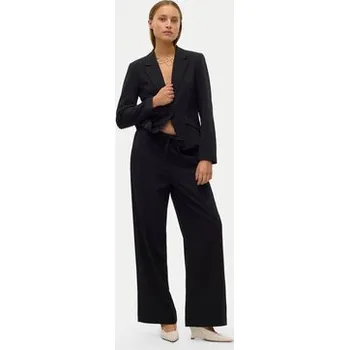 Dámské kalhoty Vero Moda Kalhoty z materiálu Babette 10320601 Černá Straight Fit 42_32