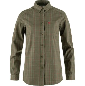 Dámská košile FJÄLLRÄVEN Sörmland Lite Flannel Shirt W, Laurel Green-Light Olive (vzorek) velikost: M