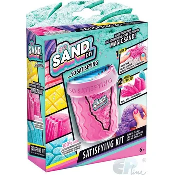 Modelovací hmota EP line So Sand kouzelný písek set kelímek s nástrojem a doplňky různé barvy