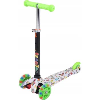 Koloběžka Koloběžka tříkolová MINI SCOOTER se svítícími kolečky, Motýlci