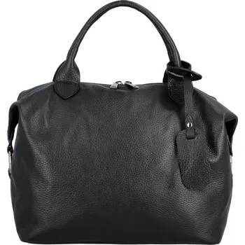 Kabelka Luxusní kožená kabelka do ruky Celma, černá