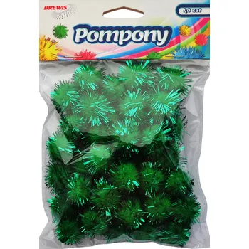 Výtvárné potřeby Bambule POM25 20mm 40ks Met zel.