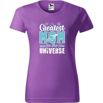 Dámské tričko DOBRÝ TRIKO Dámské tričko s potiskem Greatest mom Barva: Fialová, Velikost: 2XL