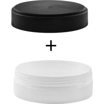 Dóza na potraviny Plastová dóza na krém/máslo matná bíla 100ml