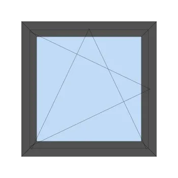 Okno Plastové okno 75x150 cm (750x1500 mm) | antracit | jednokřídlé | levé