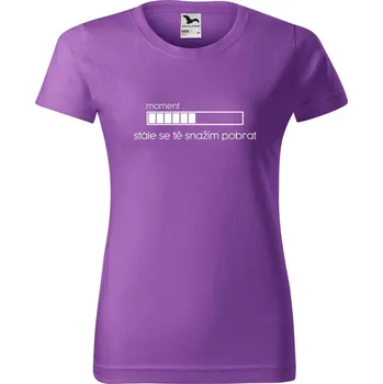 Dámské tričko DOBRÝ TRIKO Dámské tričko s potiskem Snažím se tě pobrat Barva: Fialová, Velikost: 2XL