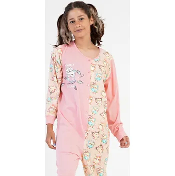 Dívčí oblečení Dětský overal Sovičky Vienetta Kids, světle lososová 13 - 14 i232_9057_55455957:světle lososová 13 - 14