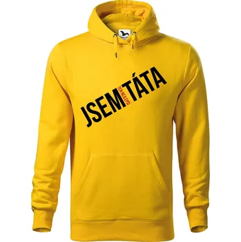 Pánská mikina DOBRÝ TRIKO Pánská mikina s potiskem Nejlepší TÁTA Velikost pánské mikiny: L, Barva: Žlutá