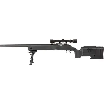 Airsoftová zbraň Specna Arms SA odstřelovací puška M40A3 (SA-S02 CORE™) s příslušenstvím - Černá
