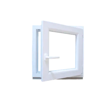 Okno Plastové okno 45x45 cm (450x450 mm) | bílé | jednokřídlé | pravé