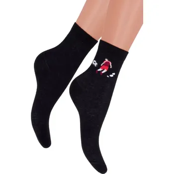 Chlapecké spodní prádlo Chlapecké klasické ponožky 014/395 Steven Barva/Velikost: černá / 32/34