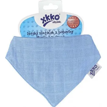 Bryndák Kikko Dětský slintáček XKKO Organic Staré časy Ocean blue