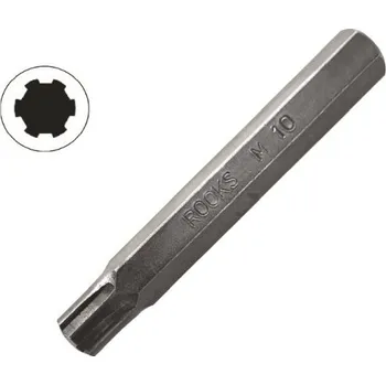 Bit 10 mm (3/8") RIBE M6 x 75 mm, 20 ks, 73MoV5-2 (S2), sada OK073154 ROOKS