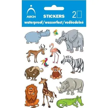 samolepka Dětské voděodolné samolepky - safari