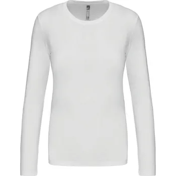 Dámská tunika Dámské triko s dlouhým rukávem Kariban K383 Barva: Bílá, Velikost: 3XL