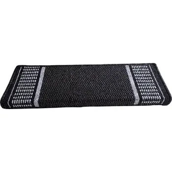 Koberec Vopi Nášlapy na schody Promenade antra obdélník, samolepící 25 × 80 obdélník (rozměr včetně ohybu)