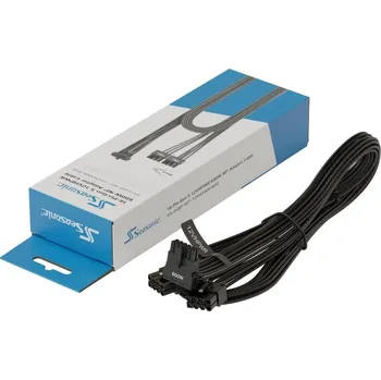 Kabel do PC SEASONIC Kabel 2x 8-pin na 1x 12VHPWR, 90°, 750mm, černá