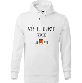 Pánská mikina DOBRÝ TRIKO Pánská mikina s potiskem Více rumu Velikost pánské mikiny: 3XL, Barva: Bílá