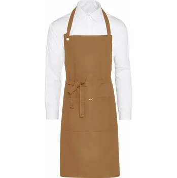 Kuchyňská zástěra SG Accessories - BISTRO (Ex JASSZ Bistro) Jemná pracovní zástěra Provence z kepru se zavazováním kolem krku Barva: Béžová