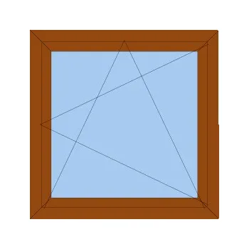 Okno Plastové okno 55x85 cm (550x850 mm) | zlatý dub | jednokřídlé | pravé