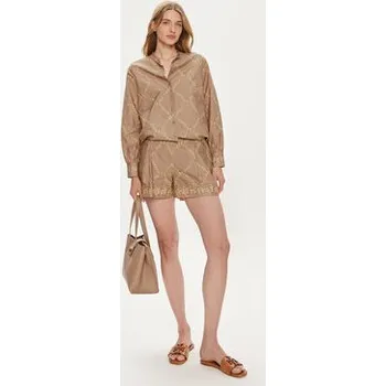 TWINSET Košile 241TP2730 Béžová Straight Fit 46