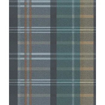 Tapeta Cristiana Masi by Parato Vliesová tapeta na zeď, tyrkysová, imitace látky, 15566, Botany House, Cristiana Masi by Parato, velikost 10,05 x 0,53 m