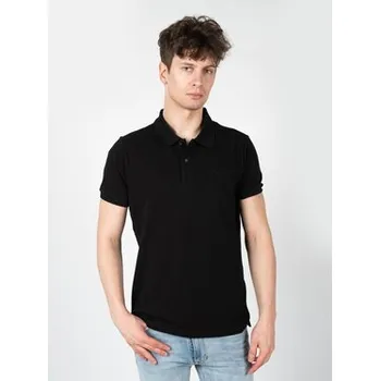 Pánská košile Iceberg Polokošile F030631A Černá Regular Fit XXL