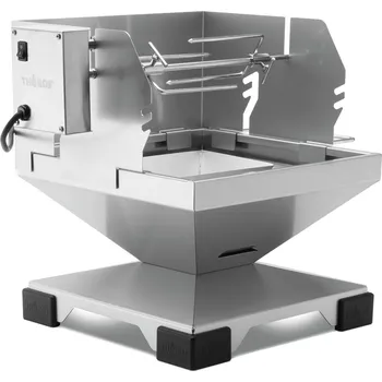 Zahradní gril Thüros Gril T1 na dřevěné uhlí/plyn včetně deflektoru a el. špízu na kuře