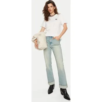 Pánské tričko KARL LAGERFELD T-Shirt A1W17025 Bílá Relaxed Fit S