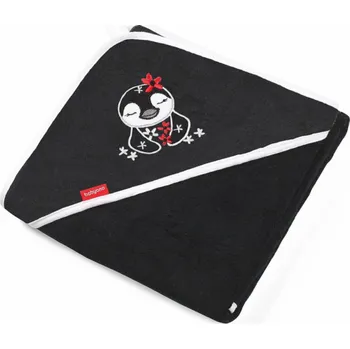 Dětská bambusová osuška s kapucí BabyOno černá