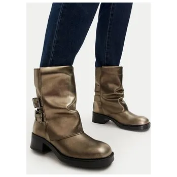 Dámská zimní obuv Steve Madden Polokozačky Bonfire SM11003415 Zlatá 39